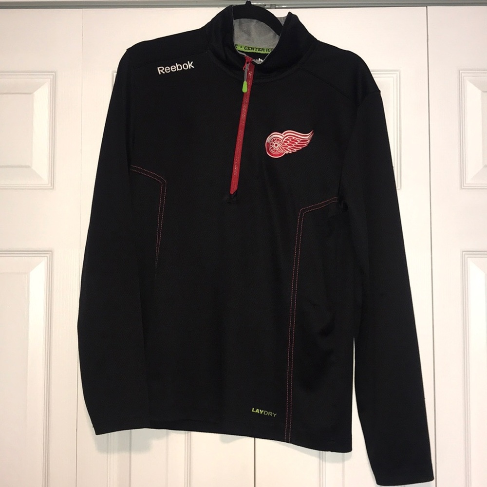 Reebok NHL Red Wings Quarter Zip Jacket